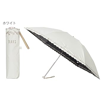 Amazon | (DAKS)ダックス 晴雨兼用傘 ロゴ 花刺繍【公式ムーン